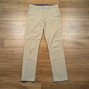 J Crew 770 Straight Fit Tech Pants Men's Size 33x32(31) Khaki Chino Casual